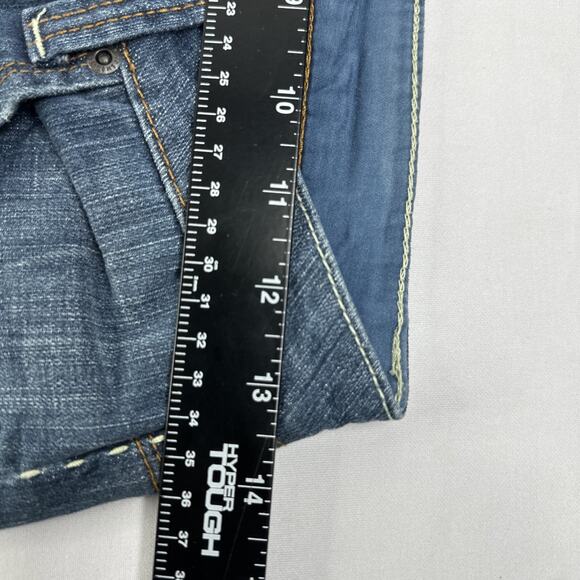Forever 21 Jeans Womens Size 24 Skinny Distressed Stretch Denim Low Rise - Picture 8 of 11